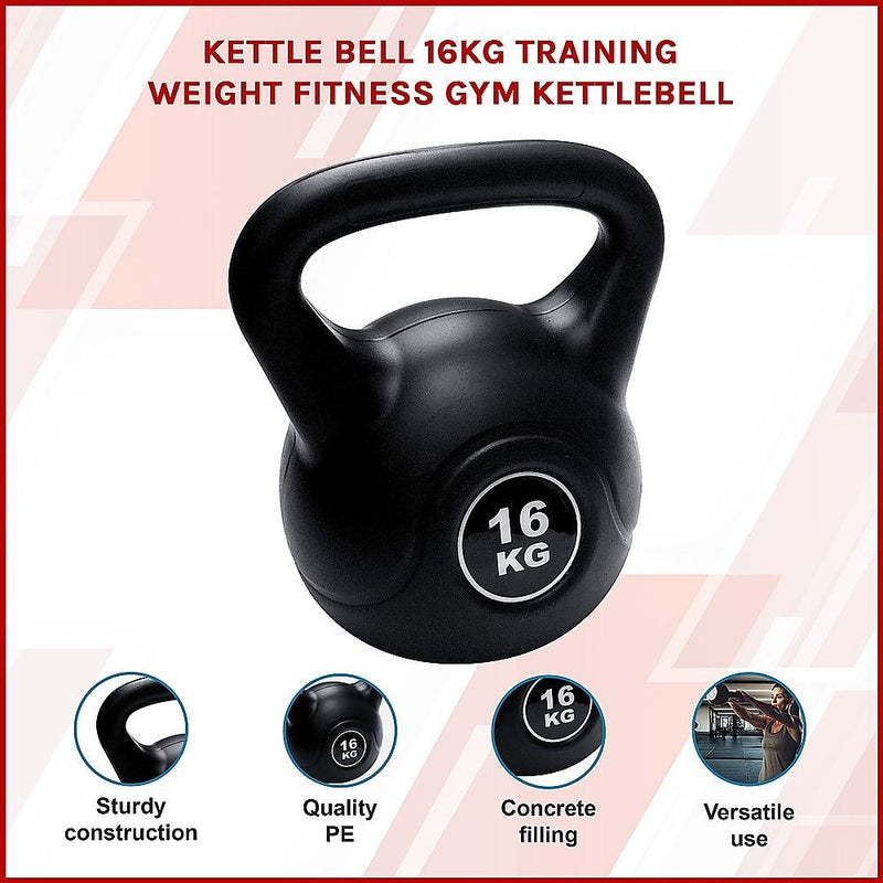 16kg Concrete Kettlebell Weight for Strength Training Home Gym