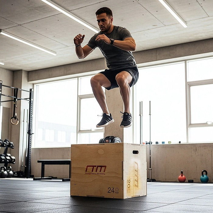 3 IN 1 Wood Plyo Games Plyometric Jump Box