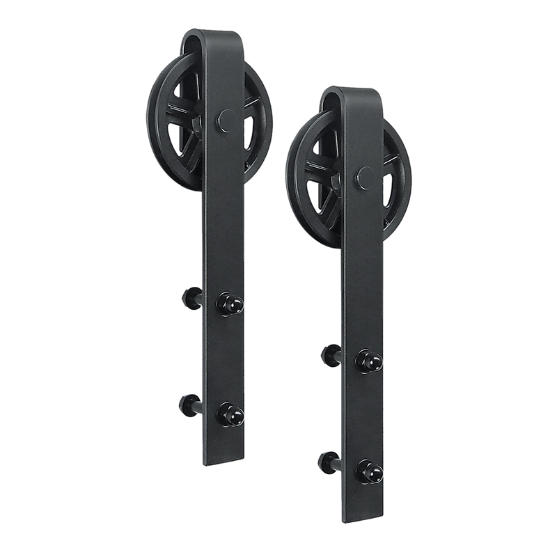 2M Big Spoke Wheel Sliding Barn Door Hardware