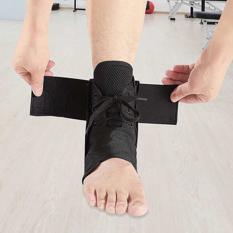 Ankle Brace – Medium Black Ankle Stabiliser with Figure-8 Straps