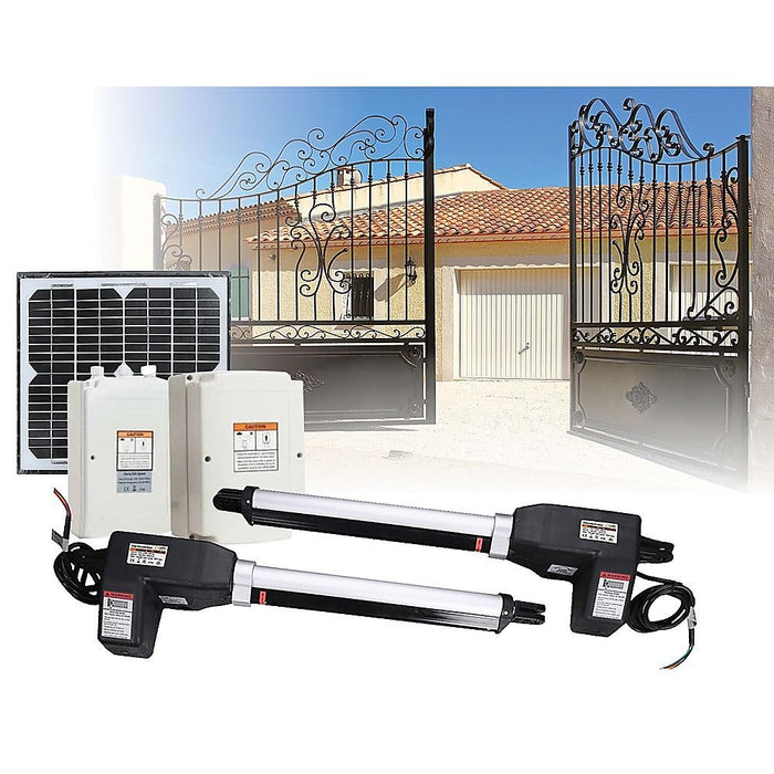 Dual-Motor Gate Opener – 1000kg Gate Opener with 10w Solar Kit