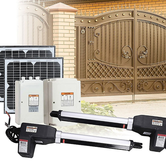 Dual-Motor Gate Opener – 1000kg Gate Opener with 20w Solar Kit