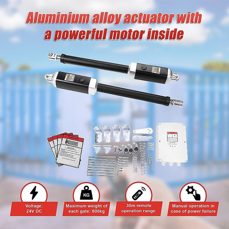 Double Swing Gate Opener – 1200kg Remote Kit Standard