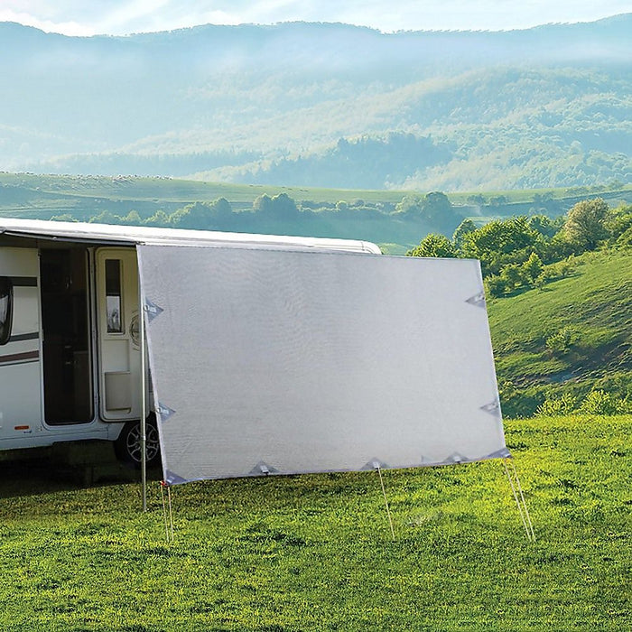 Caravan Privacy Screen – 4.9x1.8m Side Screen for Roll-Out Awnings