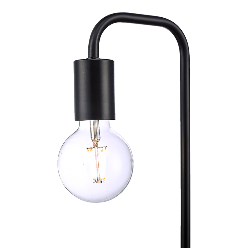 Modern Table lamp Desk Light Timber Base Bedside Bedroom Black