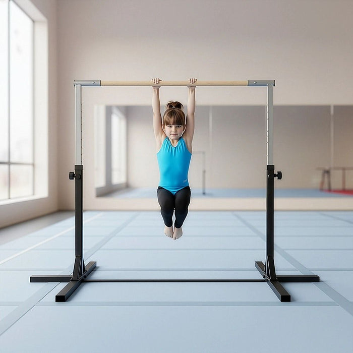 Gymnastics Training Bar Kids Adjustable Horizontal Kip Fitness Gym Equipment