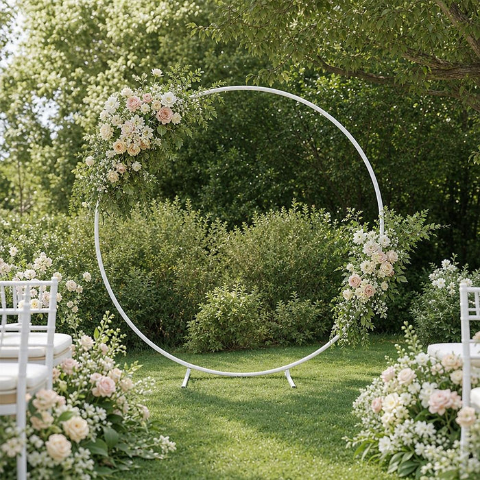 2M Wedding Hoop Round Circle Arch Backdrop Flower Display Stand Frame Background
