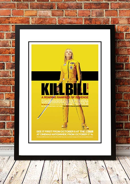 Kill Bill' Cult Movie Poster – Framed A4 Print