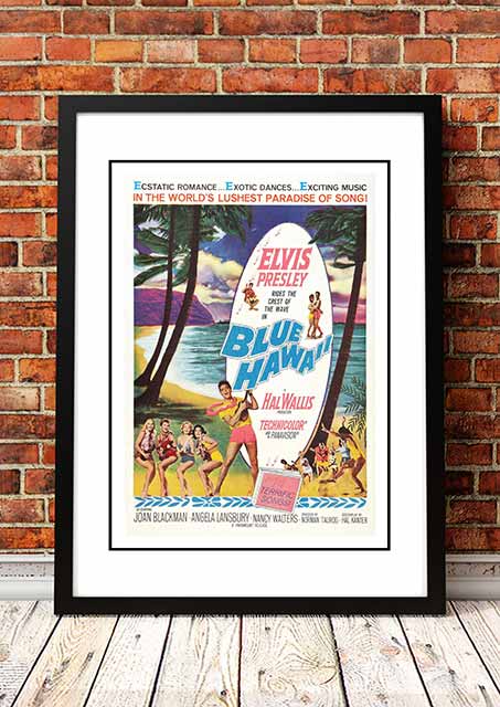 Elvis 'Blue Hawaii' Movie Poster – Framed A3 Print