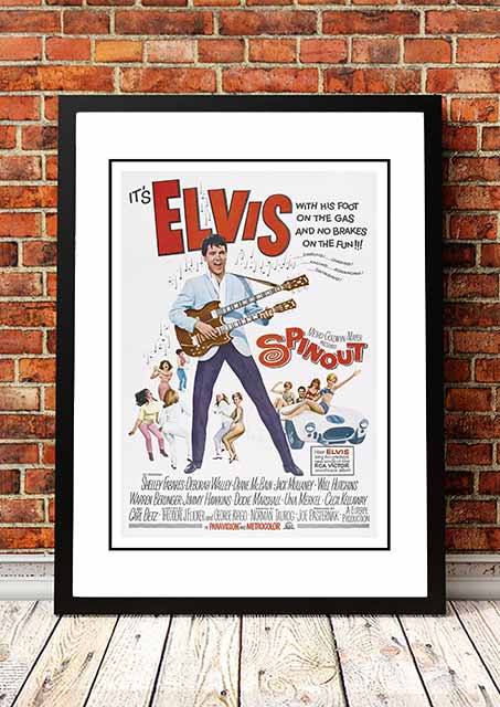 Elvis 'Spinout' Movie Poster – Framed A2 Print