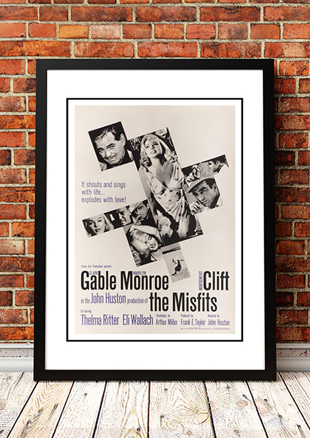 Marilyn Monroe ‘The Misfits’ Movie Poster – Framed A4 Print