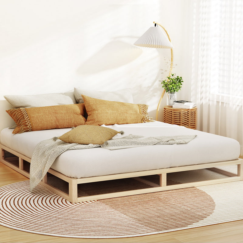 Artiss KALAM King Bed Frame – Pine